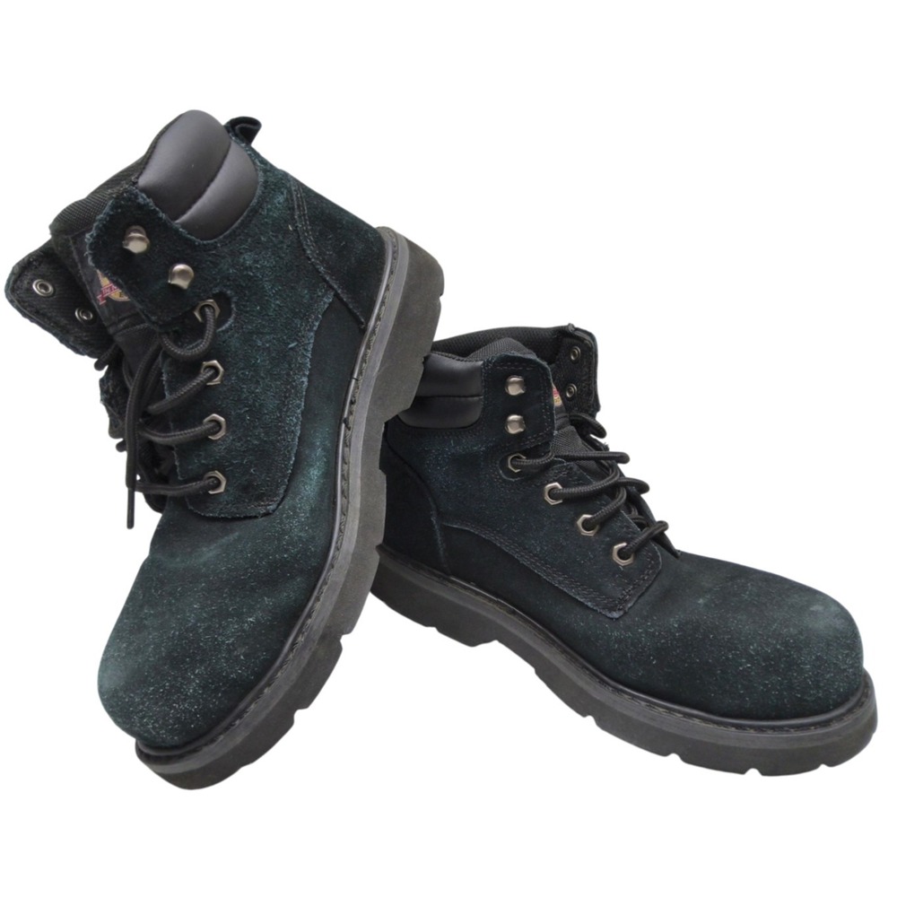 Brahma  Bravo II Black Leather Steel‎ Toe 6" Work Boots Sizes 10.5